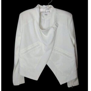 Blank NYC Moto Jacket Softshell White NEW Rocker Edgy Biker READ